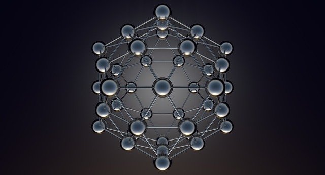 Atom and electron cloud